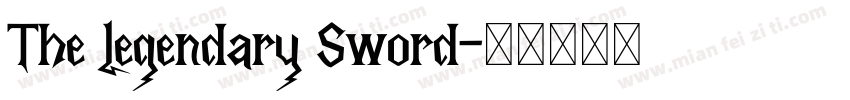 The Legendary Sword字体转换